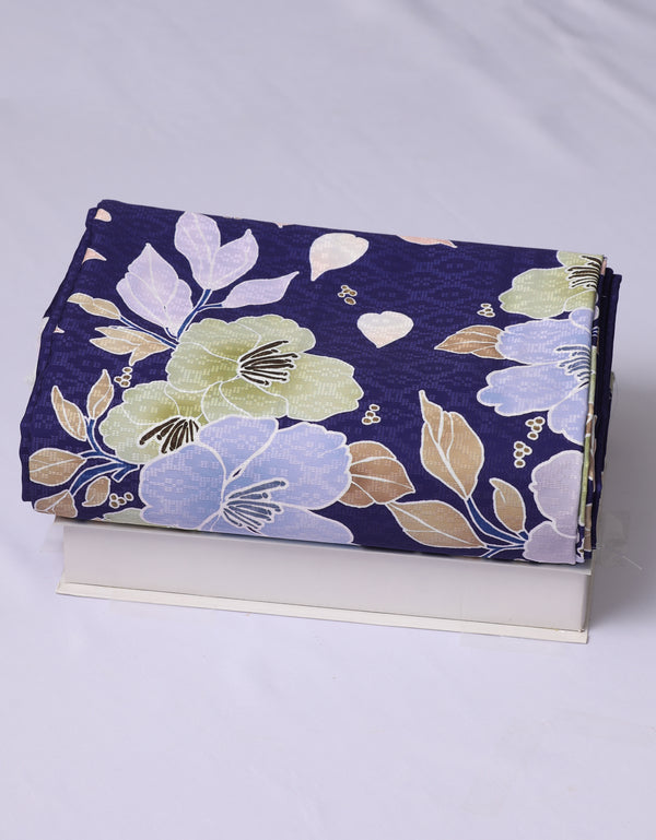 Anisa Batik Satin 45" - 4 Meter (Navy Blue)